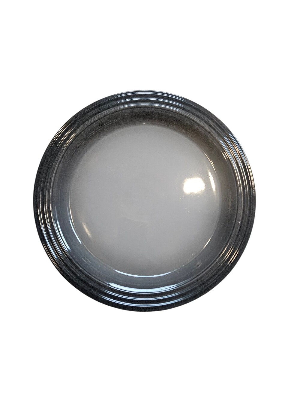 Le Creuset Set of 2 Flint Grey Stoneware 10.5" Dinner Plates Classic 2nds
